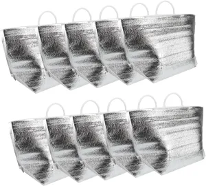 10PCS Portable Thermal Food Storage Bag Disposable Insulation Pouch for Home Restaurant Camping Thicken Design Keeps Food Fresh and Warm
