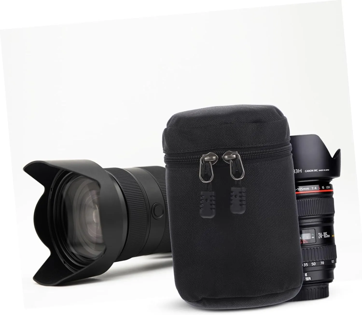 2pcs Professional Camera Lens Pouch Dslr Camera Bag Insert Padded Case Compatible Random Style