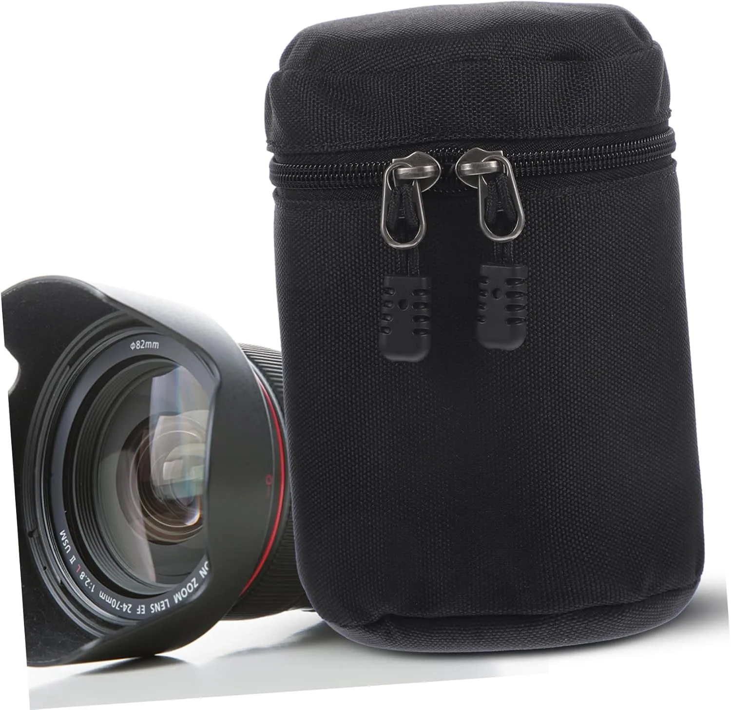 2pcs Professional Camera Lens Pouch Dslr Camera Bag Insert Padded Case Compatible Random Style