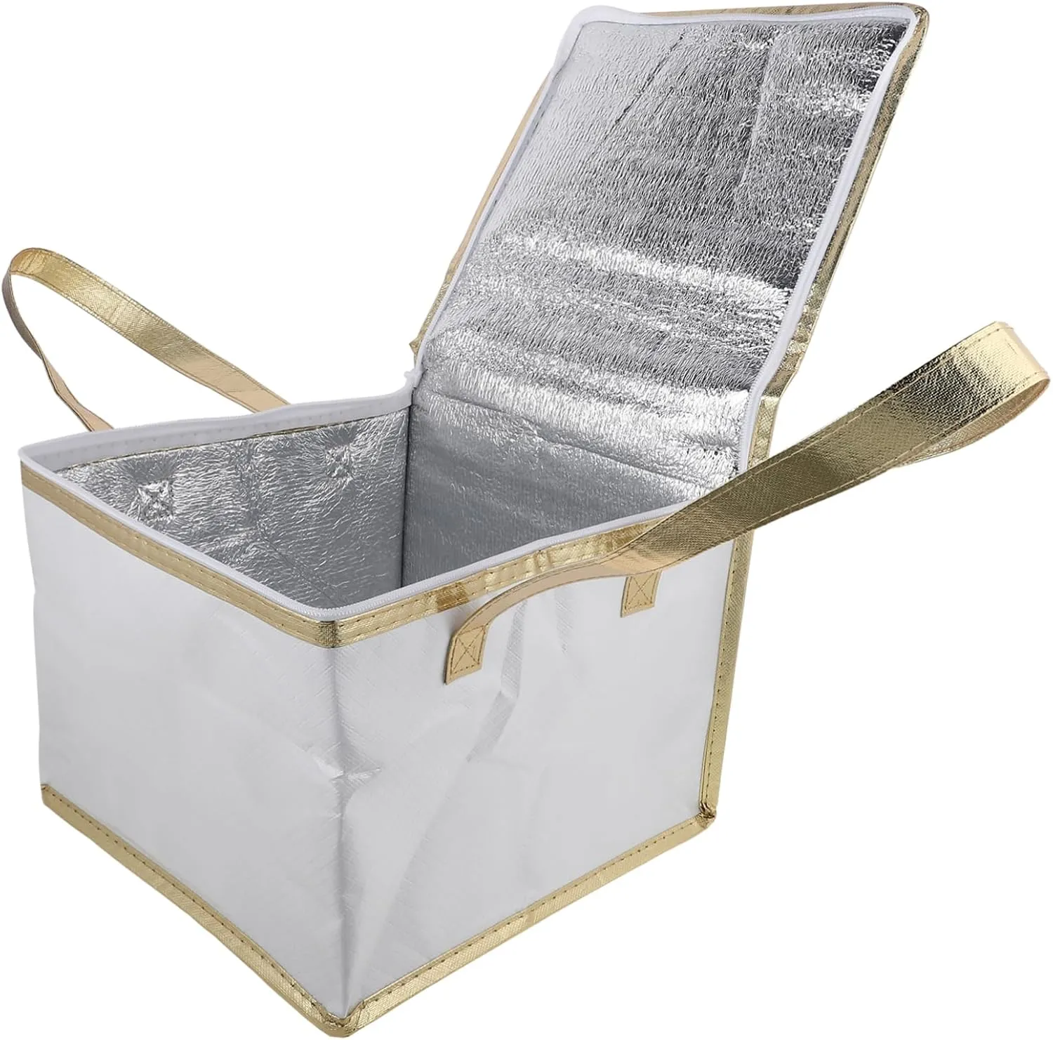 ABOOFAN 1pc Insulated Fresh-keeping Insulation for Food Cake Packing Storage Insulated Bento Cooler Insulated Grocery Cold White Aluminum