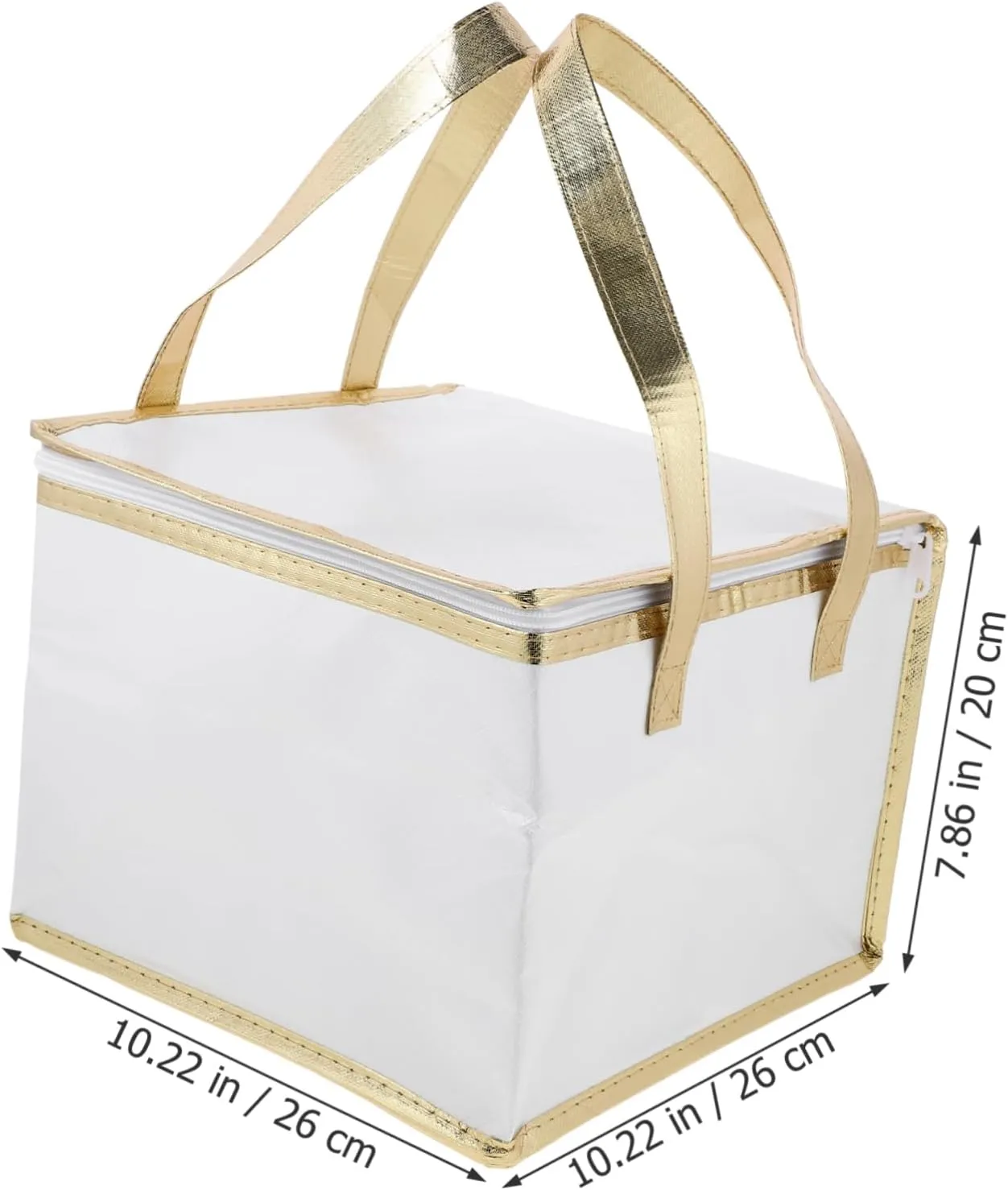 ABOOFAN 1pc Insulated Fresh-keeping Insulation for Food Cake Packing Storage Insulated Bento Cooler Insulated Grocery Cold White Aluminum