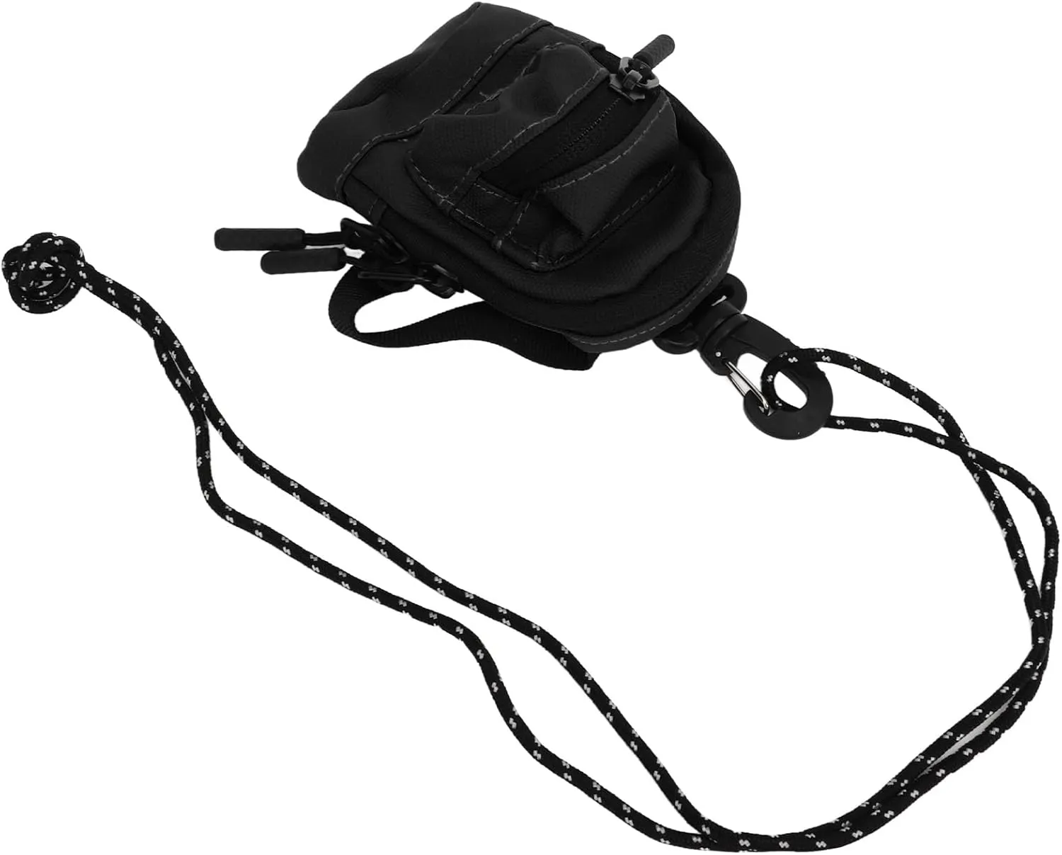 Accessory Storage Bag, Purse Oxford Fabric Reusable Shopping For Running Cards (Black)