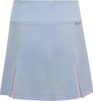 adidas Girl's Club Tennis Pleated Skirt (Little Kids/Big Kids) Blue Dawn LG (14 Big Kids)
