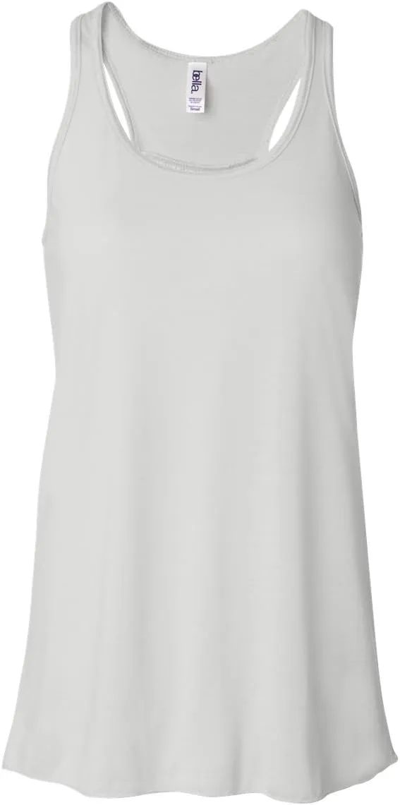Bella Canvas Trendy Women's Flowy Racerback Tank, White