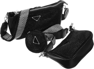 BESPORTBLE Chic Sequin Cross-body Bag Handbag for Women Shoulder Pouch Shopping Bag Versatile for Daily Use Leisure Parties Holds Many Small Items