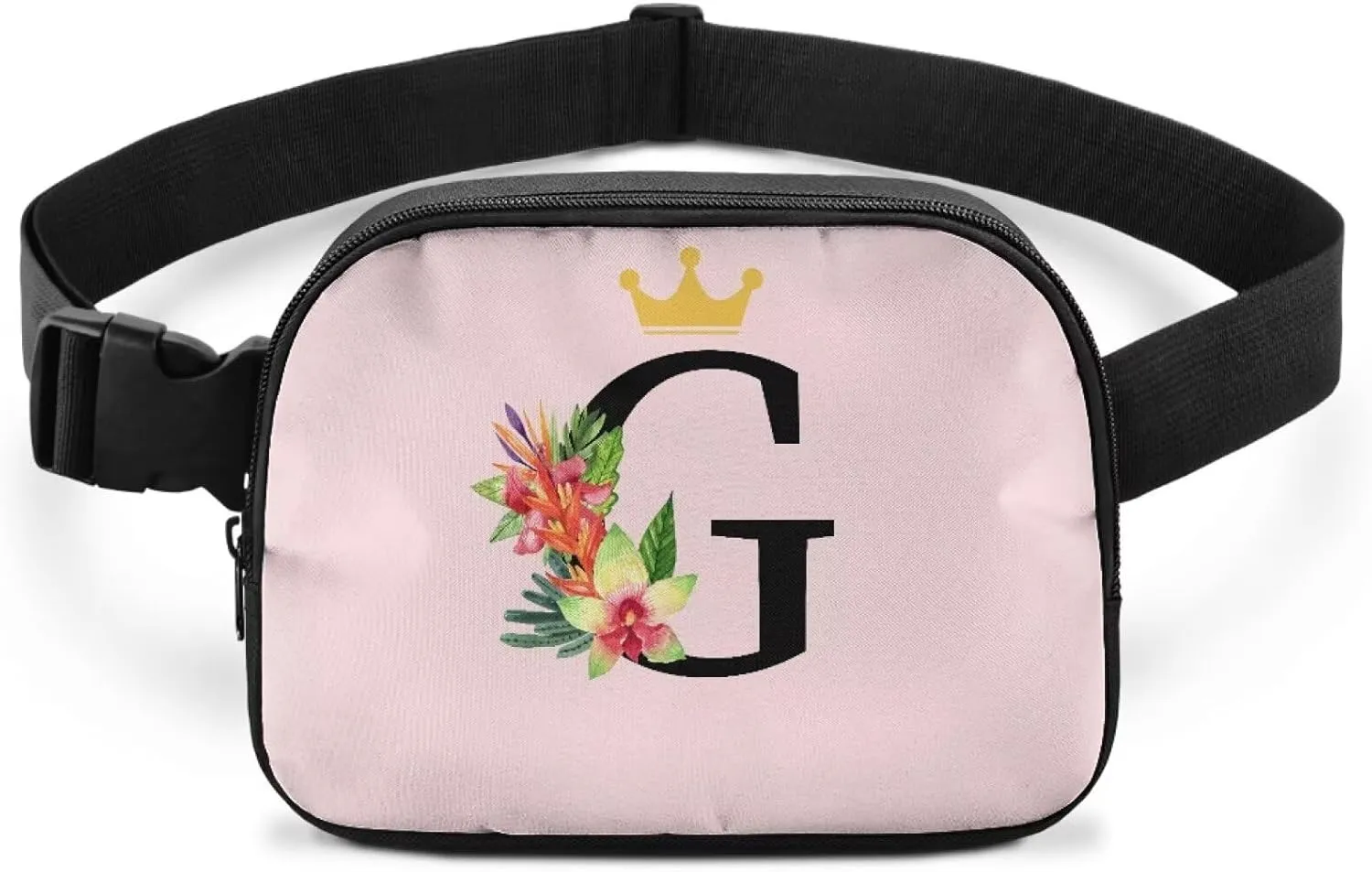 Birthday Gifts for Teenager Girls 7 8 9 10 11 12 Small Fanny Pack for Teens Fashion Versatile Waist Pouch with Initial Letter G for Travel Trendy Preppy Stuff for Teen Girls Pink Belt Bag