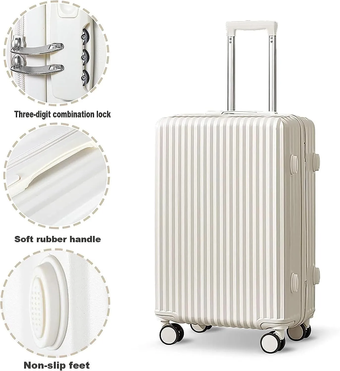 BKEKM Carry On Luggage Portable Luggage Wet and Dry Separation Luggage Suitcase Hard Shell Trolley Luggage 360 Spinner Suitcases Carry-on Luggage Lightweight
