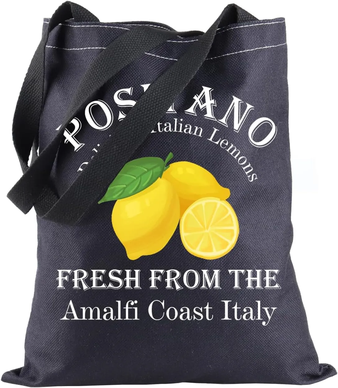 BLUPARK Italian Islands Tote Bag Positano Delicious Italian Lemons Fresh Shopping Bag Southern Italy Travel Gift