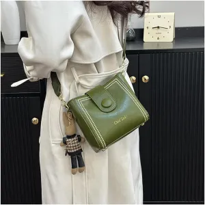 Bootara Bucket Bag - Spacious Vintage Design with Adjustable Shoulder Strap, Perfect for Travel, Casual & chic Crossbody Bag (Green)