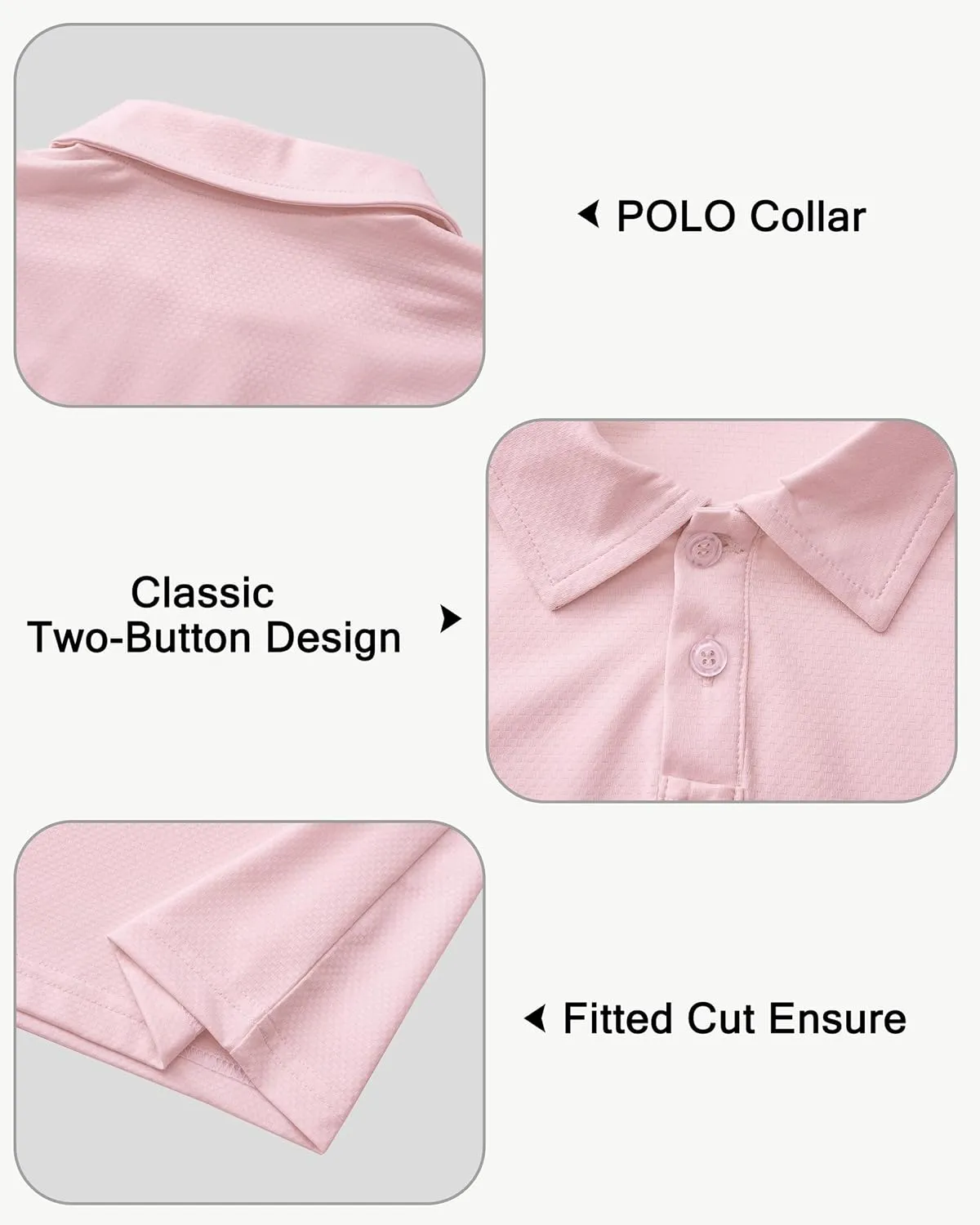Boys' Performance Polo Shirt - Golf Grid Short Sleeve Collar Shirts Youth Stretch Quick Dry Lightweight Athletic UPF50 