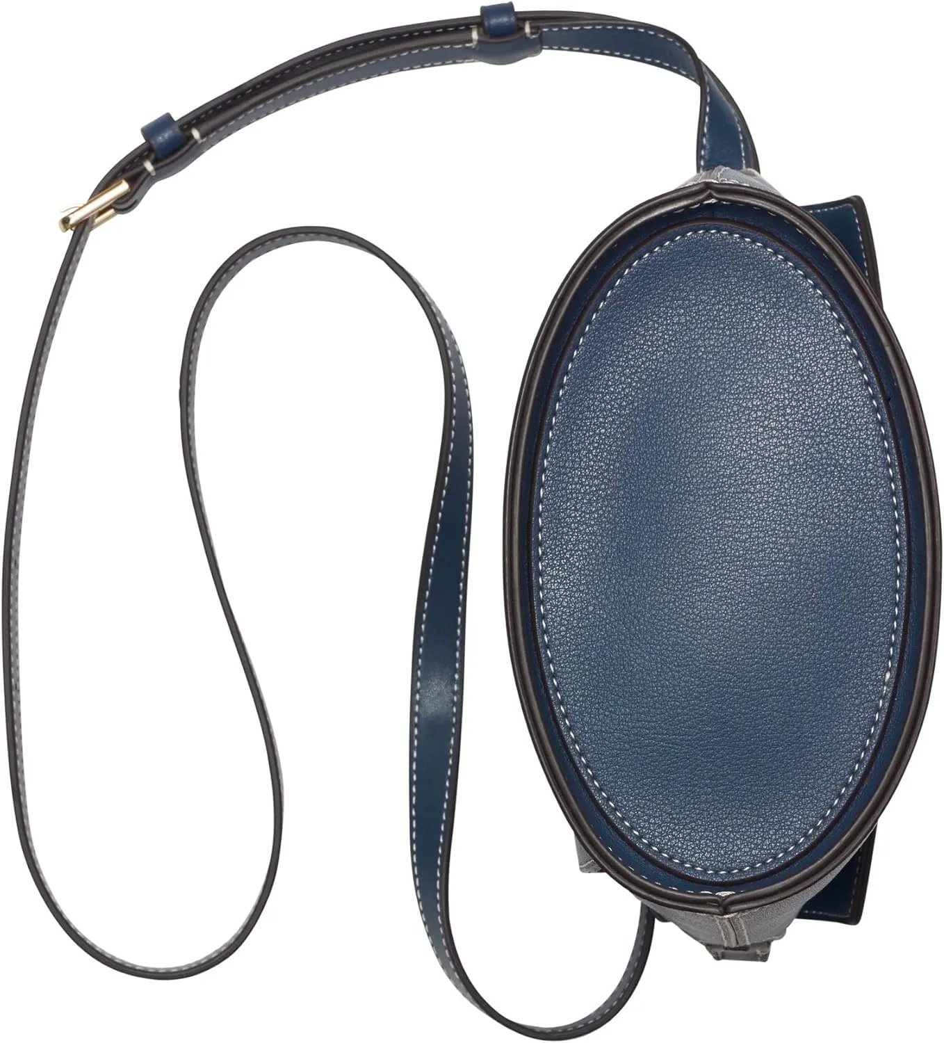 Calvin Klein Statement Series Lock Flap Daytonna Leather Bucket Crossbody Bag