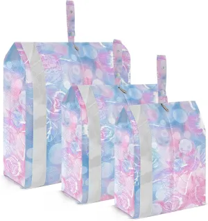 Camellia Branch Flowers Packing Cubes Set of 3, Lightweight Travel Luggage Organizers Foldable Bags for Easy Packing and Organization