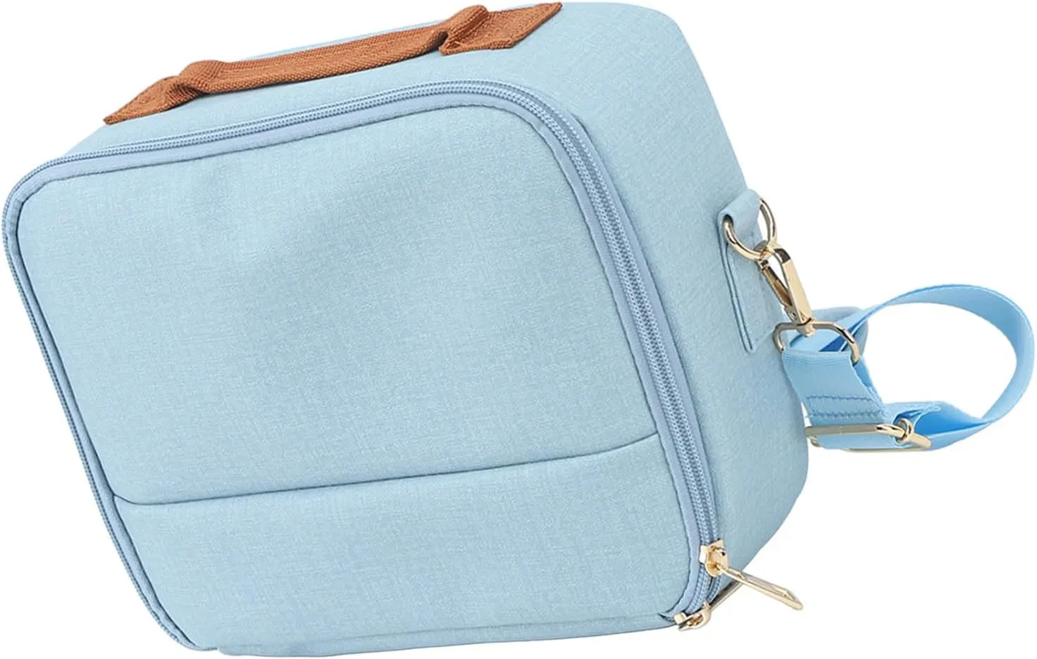 Camera Bag for CP910/1200/1300 DSLR - Large Capacity, Padded, Adjustable Strap, Quick Access, Pink (Blue)