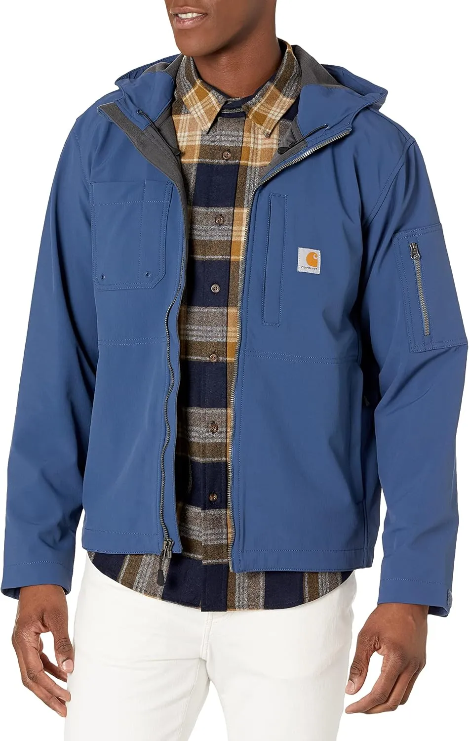 Carhartt Men's Rain Defender Relaxed Fit Midweight Softshell Hooded Jacket