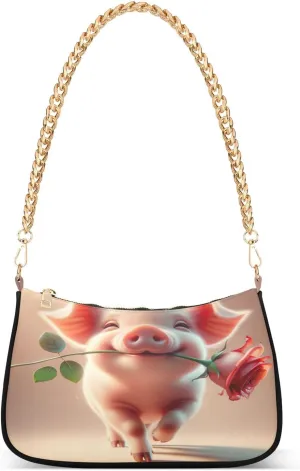 Colorful Wildflowers Cute Bird Mini Handbag, Cute Handbags for Women Trendy