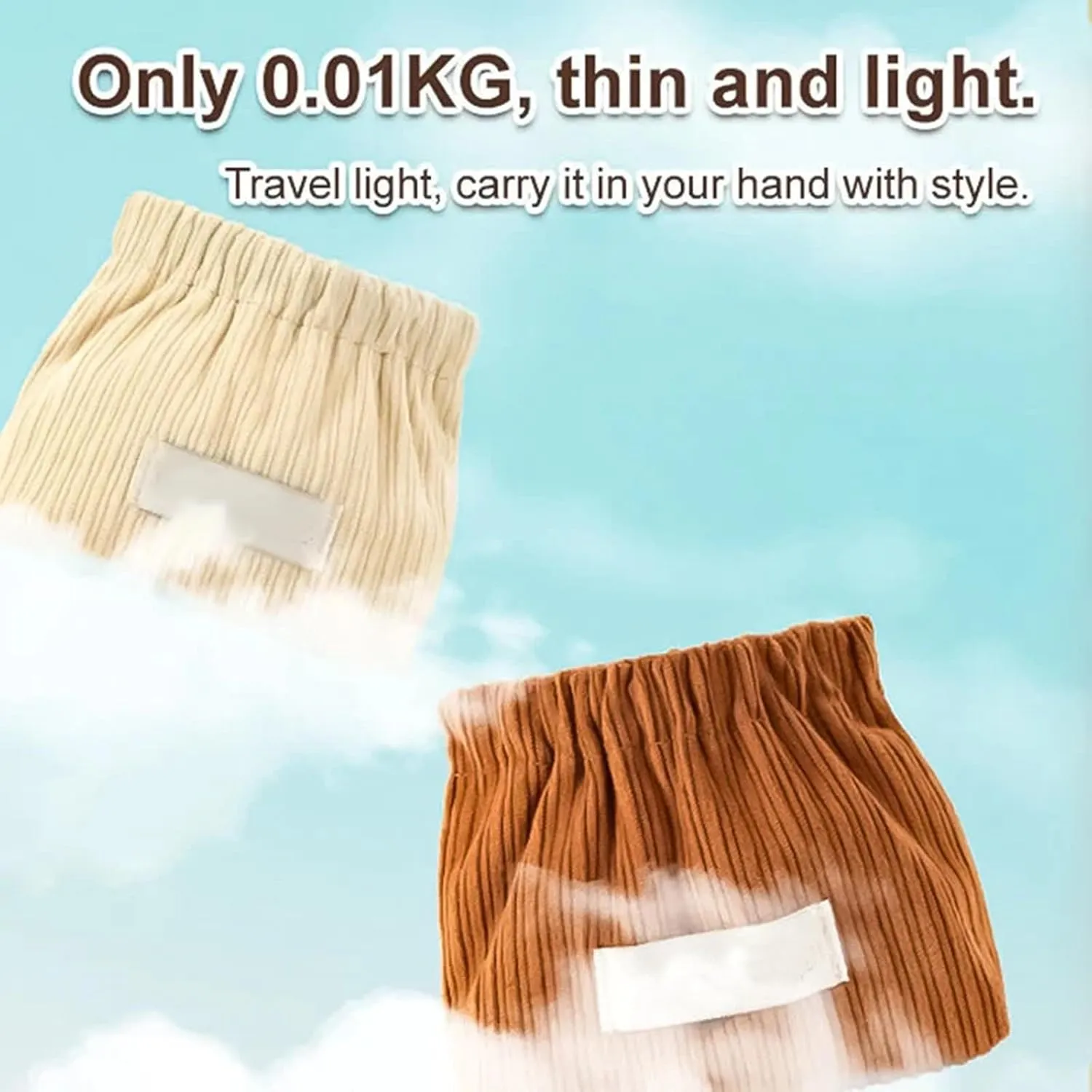 Corduroy Elastic Hair Tie Organizer, 2024 New Cosmetic Bags for Women Makeup Bag Large Capacity Purse Travel Toiletry Zipper Storage Pouch Make up Brushes Organizer for Gifts (Fresh Green)
