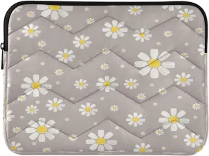 Cute Daisy Gray Laptop Inner Bag, Laptop Case, Computer Sleeve, Lightweight and Easy to Carry, Suitable for 13-14inch Laptops