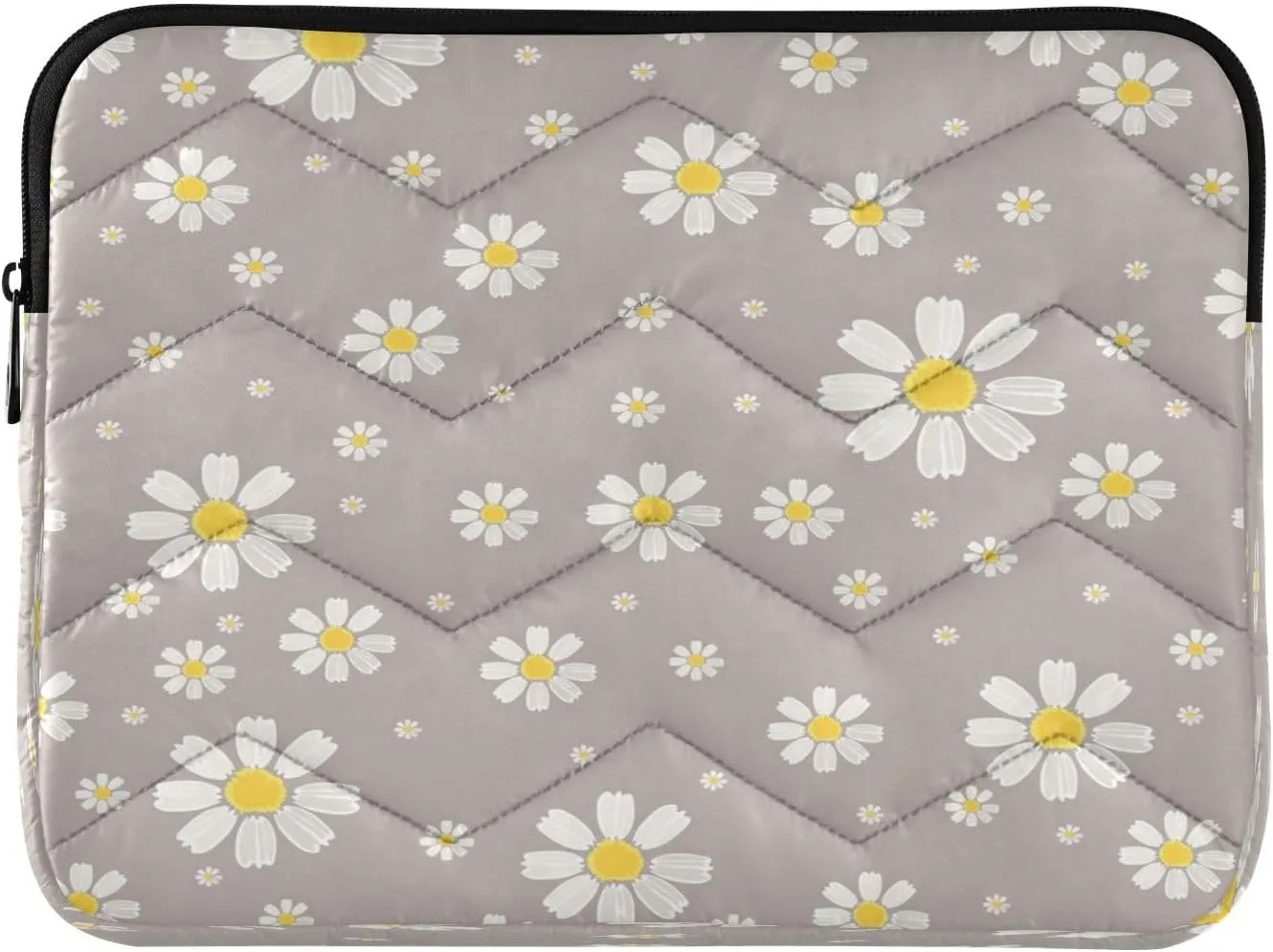 Cute Daisy Gray Laptop Inner Bag, Laptop Case, Computer Sleeve, Lightweight and Easy to Carry, Suitable for 13-14inch Laptops