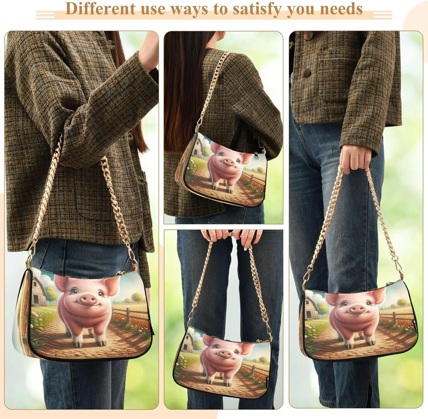 Cute Squirrel Hand Bag for Women, Purses for Women Trendy