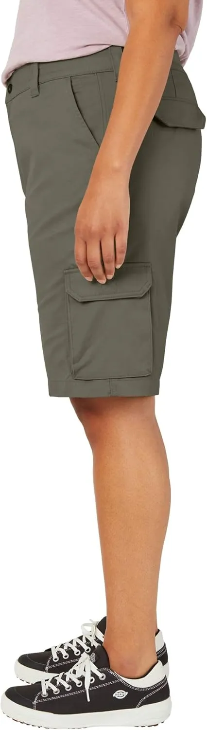 Dickies Women's Plus Sized Stretch Cargo 11 Relaxed Short