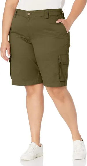 Dickies Women's Plus Sized Stretch Cargo 11 Relaxed Short