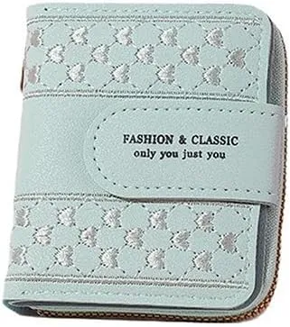 Fashion Lady Wristlet bag, Short Zipper Coin Purse, Cards ID Holder Wallet Clutch, Women Girl Wallets