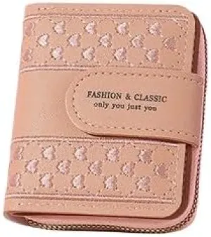 Fashion Lady Wristlet bag, Short Zipper Coin Purse, Cards ID Holder Wallet Clutch, Women Girl Wallets