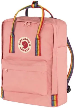 Fjallraven F23620312-907 Kanken Rainbow Pink-Rainbow Pattern, 27 x 13 x 38 cm