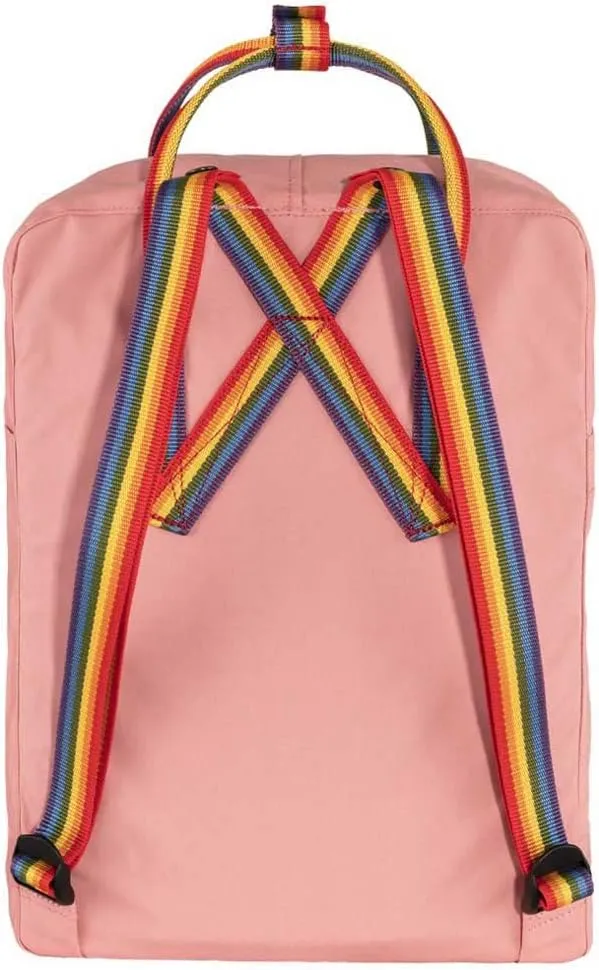 Fjallraven F23620312-907 Kanken Rainbow Pink-Rainbow Pattern, 27 x 13 x 38 cm