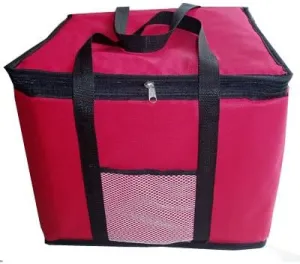 Food Delivery Bag 14inch Large Thermal Pizza Bag Thick Cooler Bag Insulated Pizza Storage Bag Fresh Food Delivery Container 45x45x40cm (Color : 14inch red) (Color : 14inch Red)