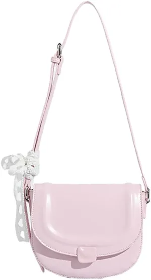 Fresh Solid Color Saddle Bag Summer Casual Cross Body Bag Adjustable Strap Commuter Travel Bags for Women 2025