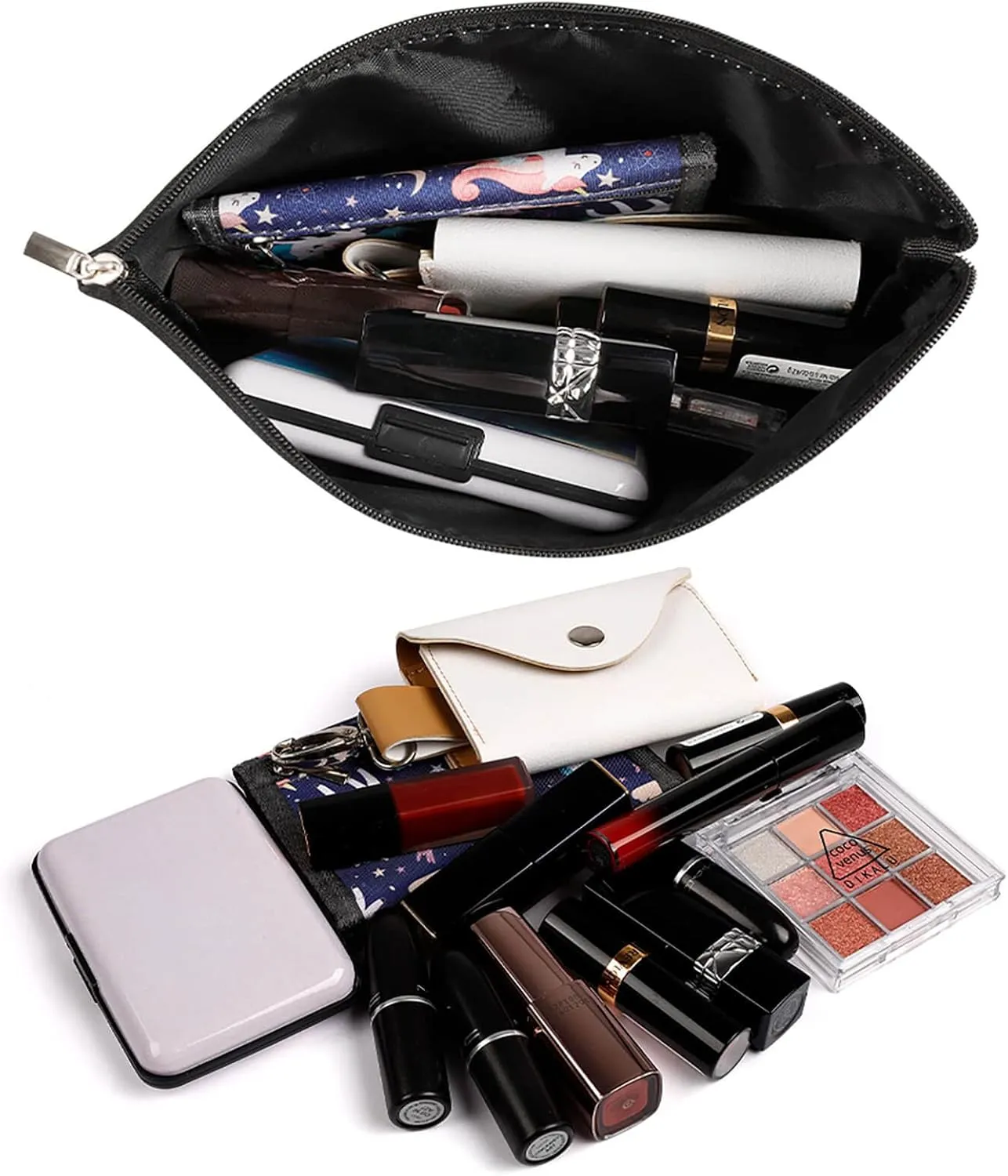 Fresh Vegetables Fruits Cosmetic Bag Portable Toiletry Bag Large Capacity Travel Makeup Bags Beauty Makeup Organizer for Full-Sized Shampoo Conditioner Brushes Set Makeup Accessories