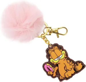 Garfield With Donut & Pom Wristlet Keychain