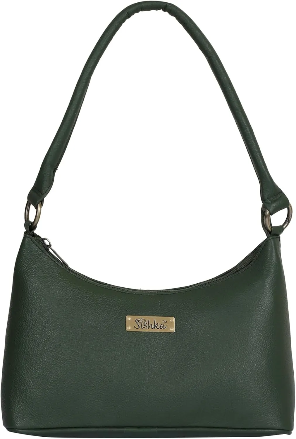 Genuine Leather Hobo Bag  Stylish Tote Shoulder Handbag, Soft Leather Satchel, Versatile Crossbody Purse for Women (H 7.25" x W 10.5" x D 4.25").- Olive