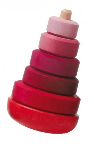 Grimm's Wobbly Stacking Tower, Pink