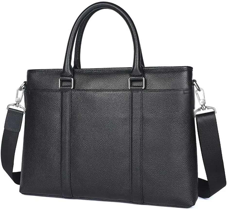 HBJWOV Men's leather briefcase, handbag, fashionable computer bag, trendy business handbag, men's bag