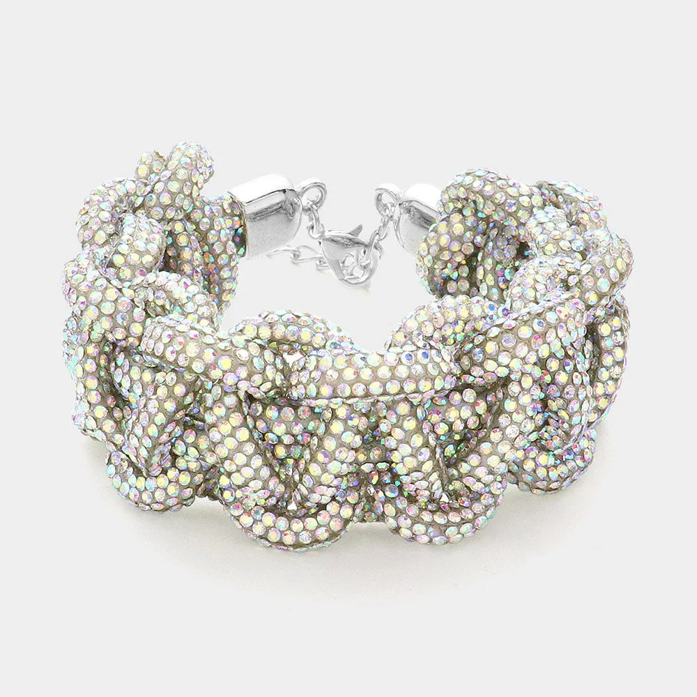 iLLASPARKZ Bling Studded Chunky Evening Bracelet