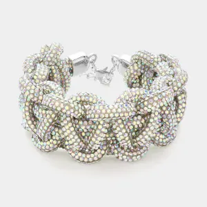 iLLASPARKZ Bling Studded Chunky Evening Bracelet