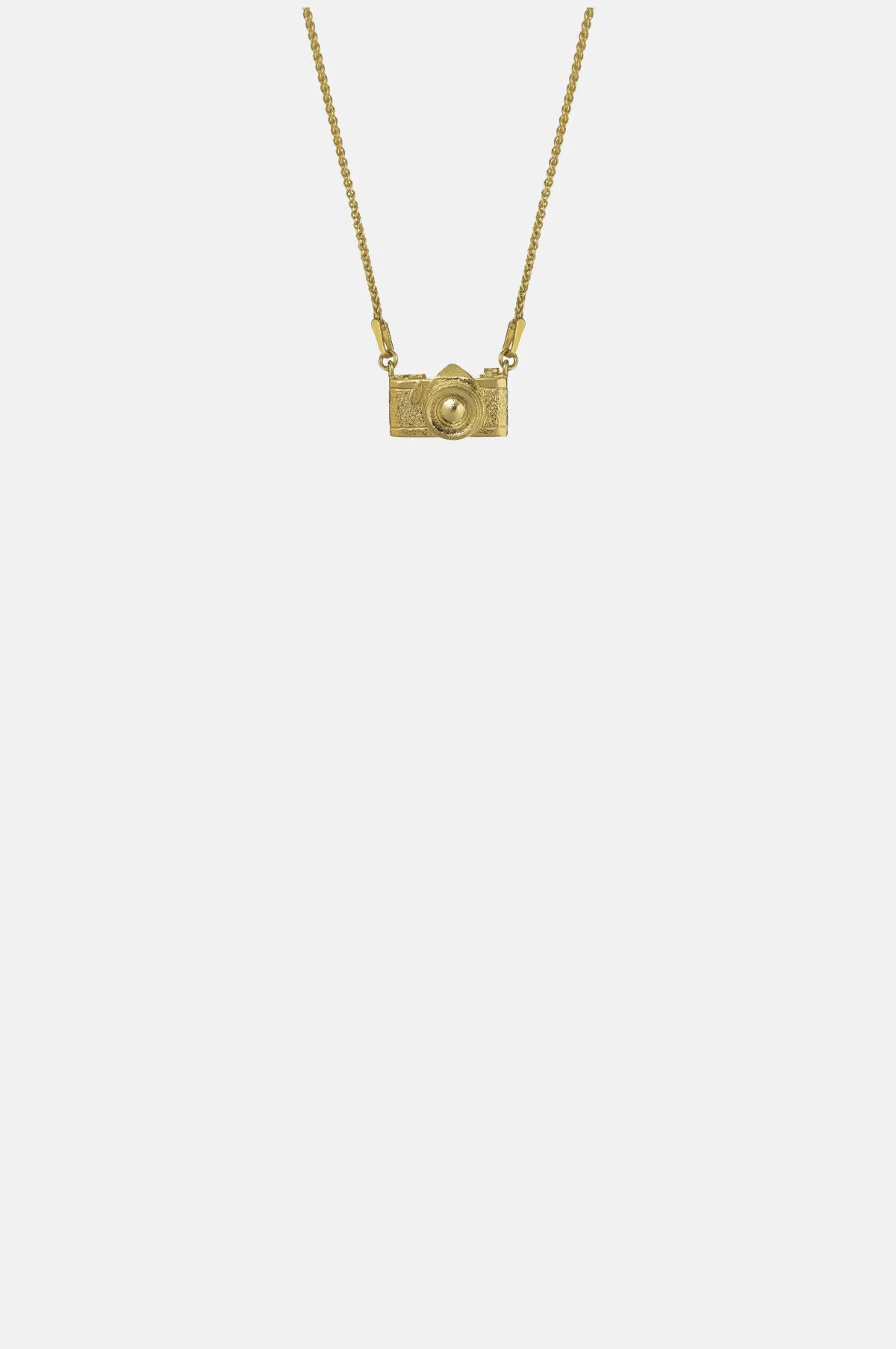 In-line Vintage Camera Necklace Gold