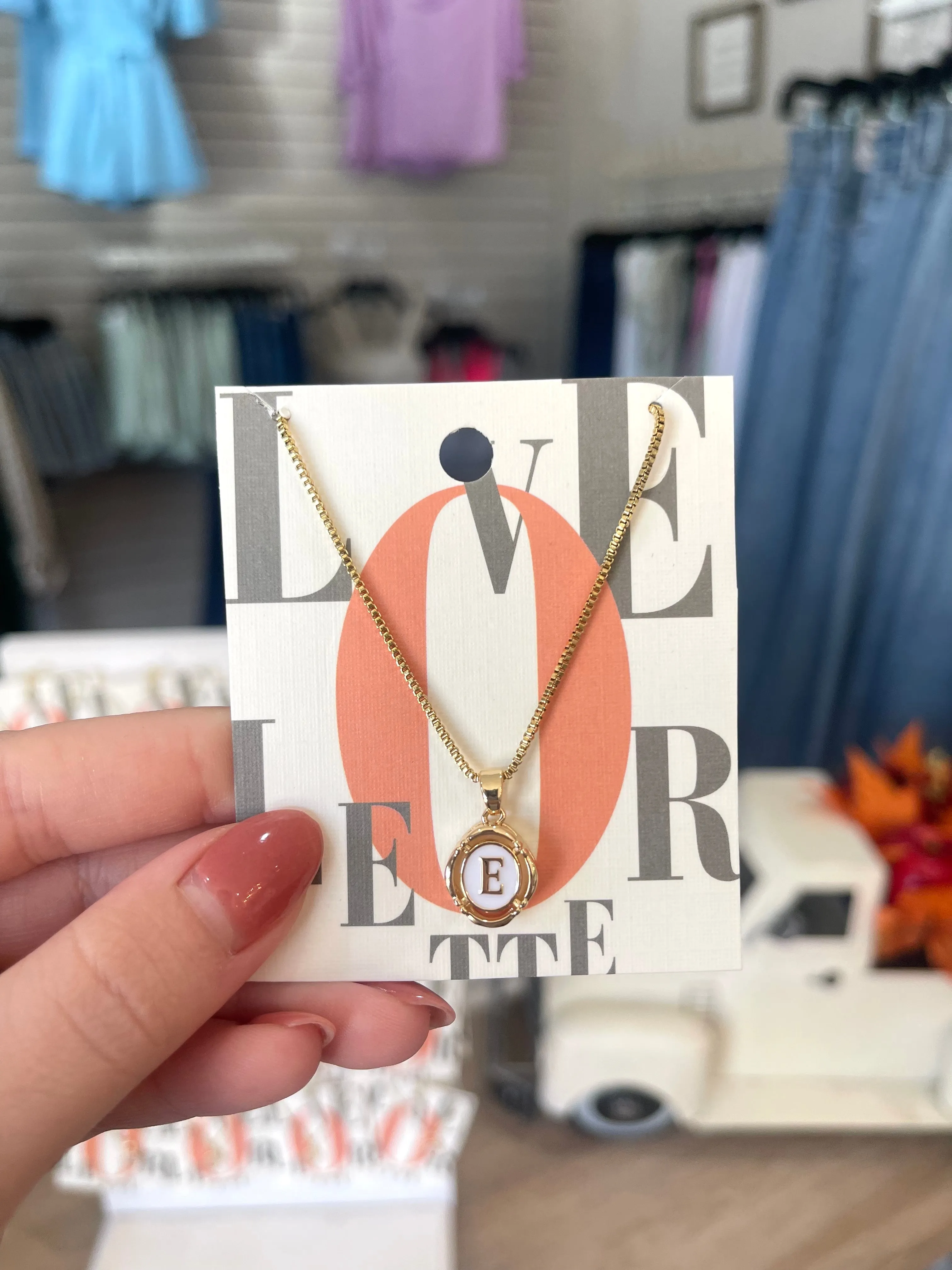 Initial Pendant Necklace