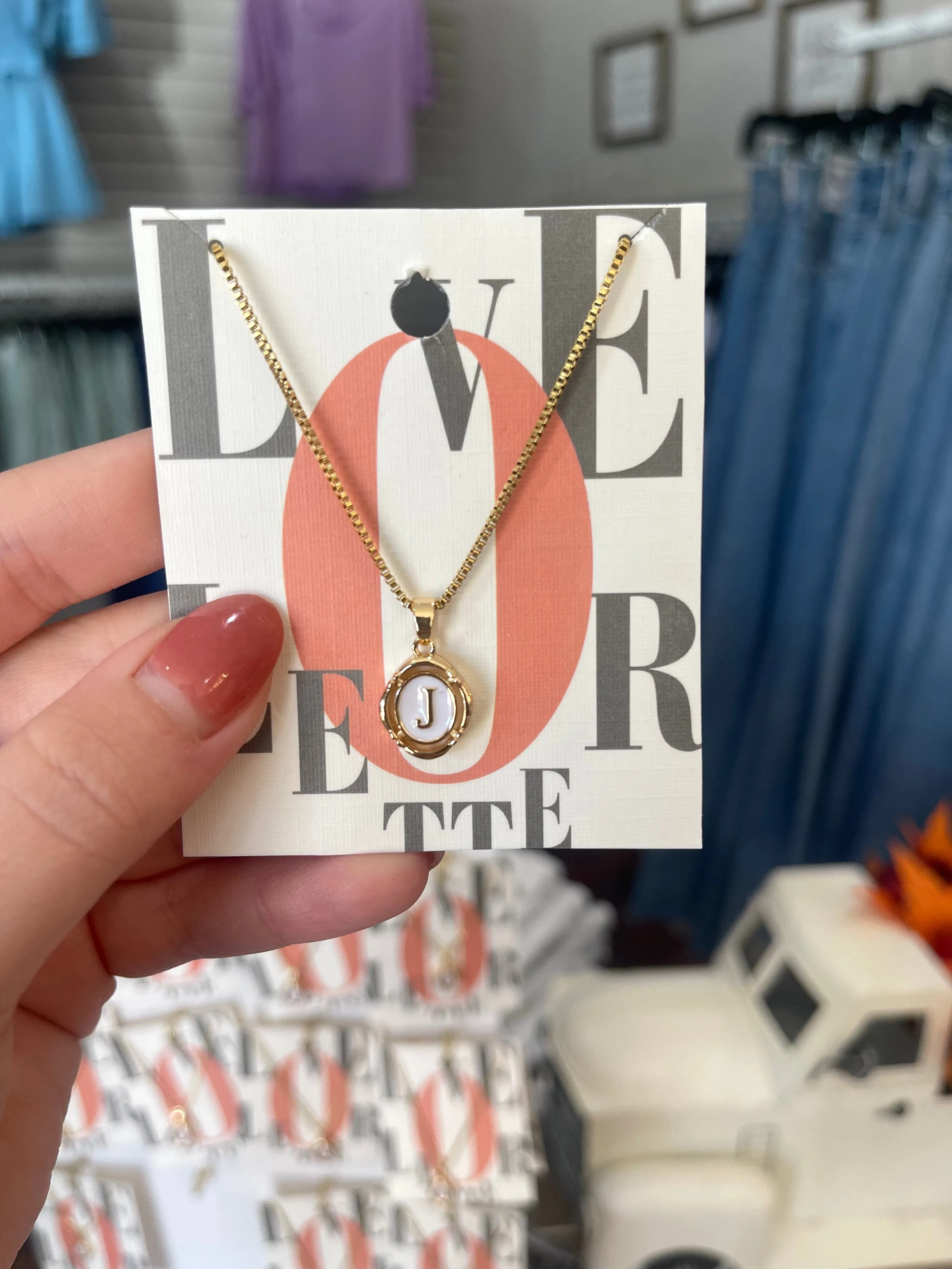 Initial Pendant Necklace