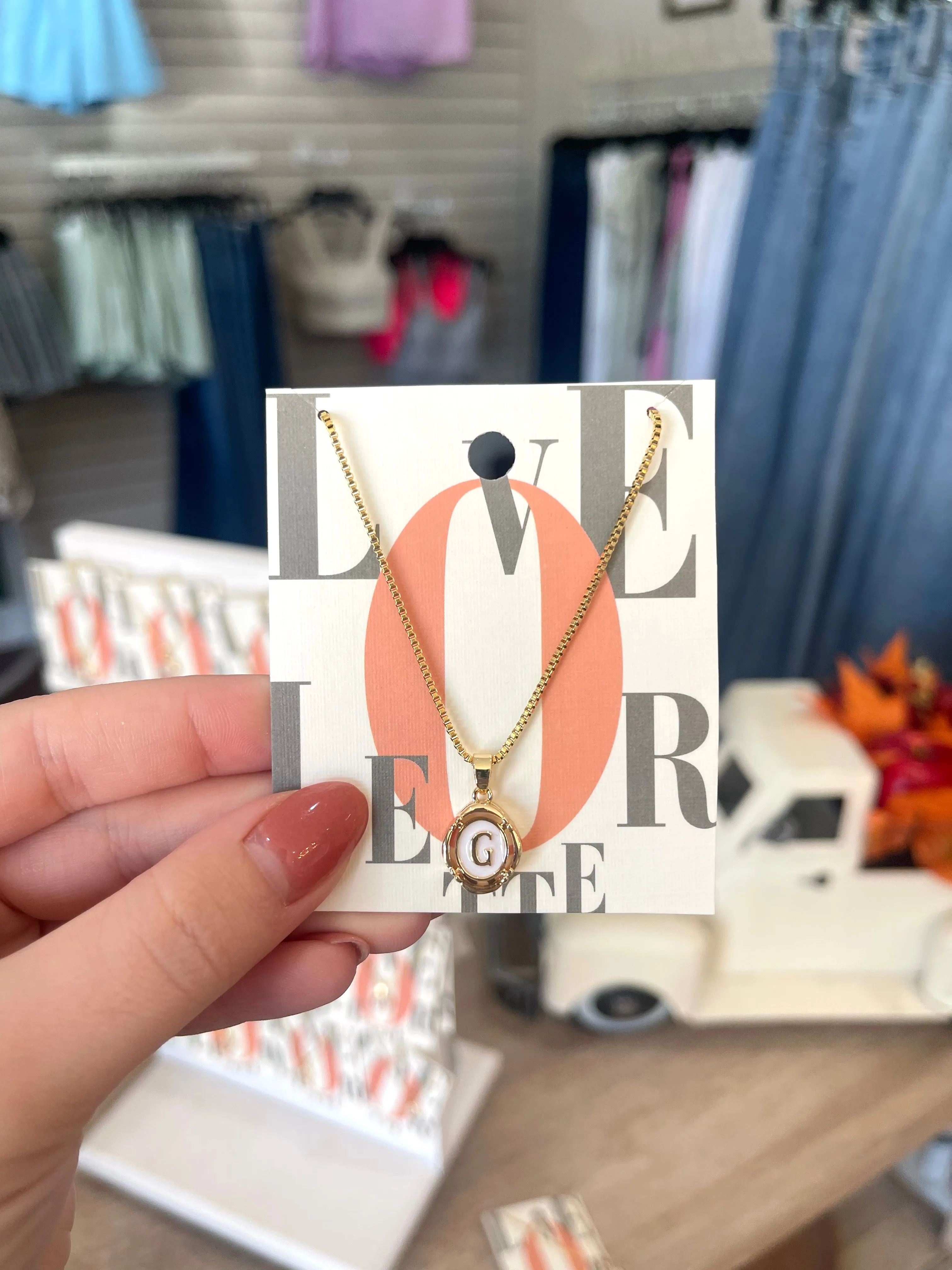 Initial Pendant Necklace