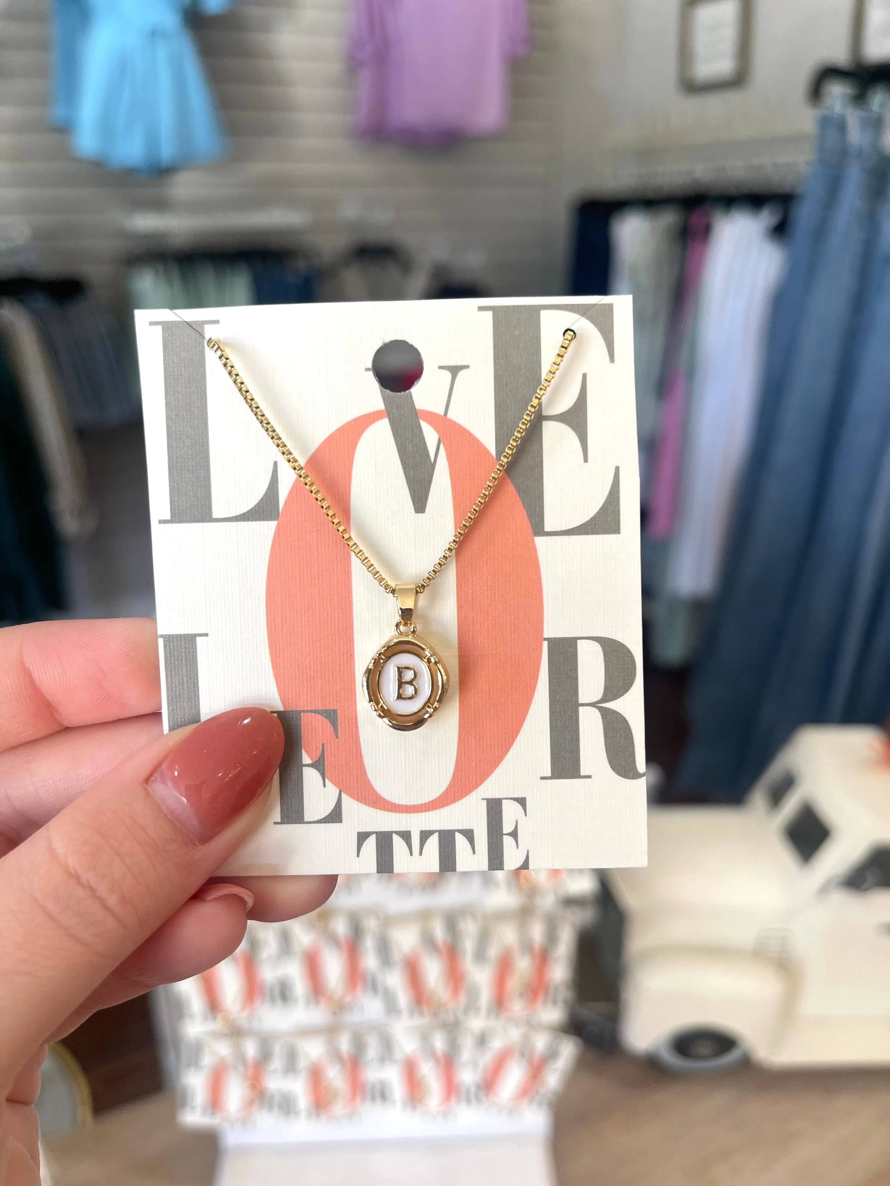 Initial Pendant Necklace