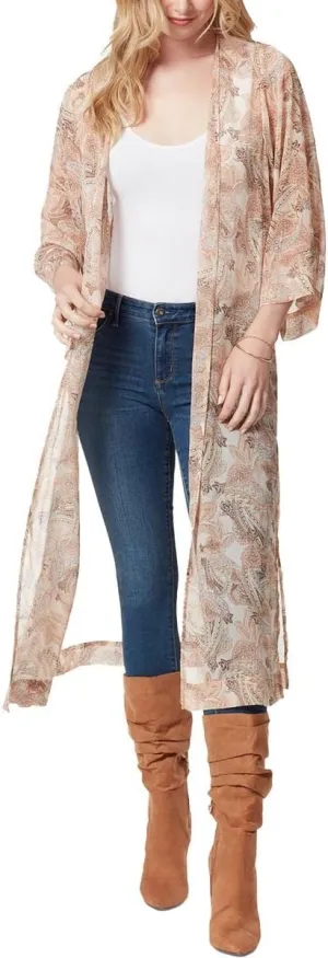 Jessica Simpson Womens Blakely Open Front Duster Kimono