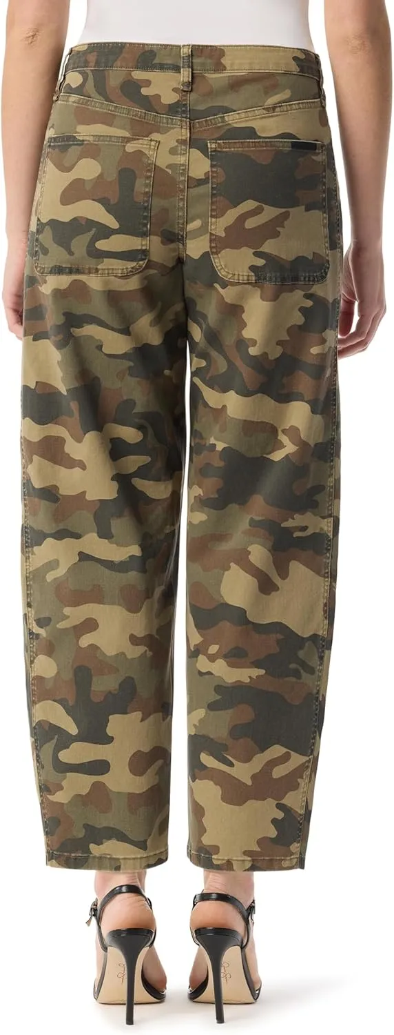 Jessica Simpson Women's Relaxed Barrel Zip Front Wide Leg Ankle Standard