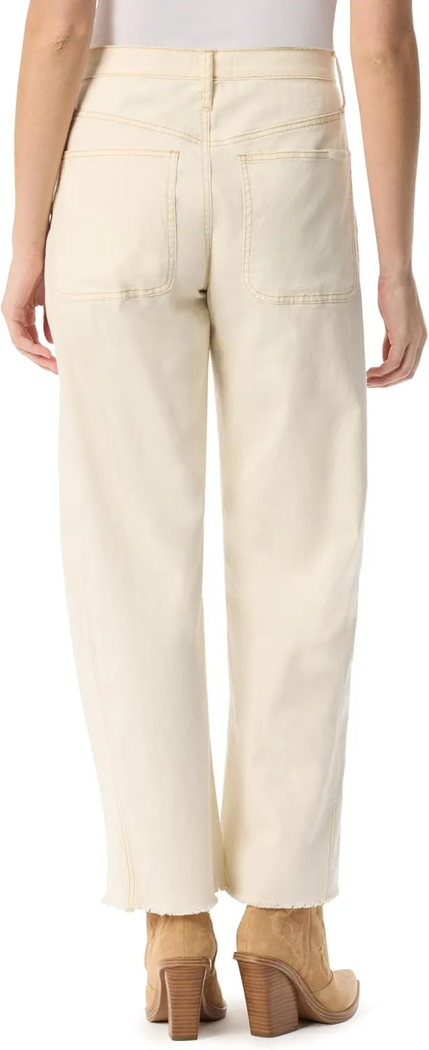 Jessica Simpson Women's Relaxed Barrel Zip Front Wide Leg Ankle Standard