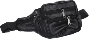 KESYOO Men's Leather Fanny Pack - Waist Bag for Travel and Daily Use - for Outdoor Activities Versatile and Durable Design Ideal for Hands Convenience