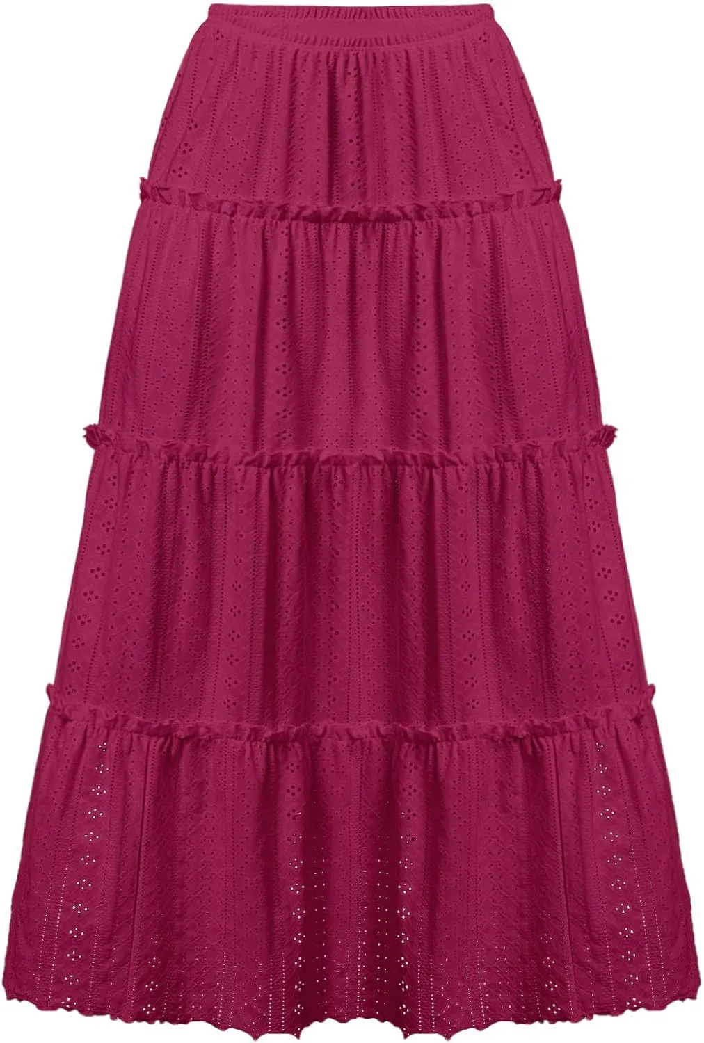 Keyhole Plain for Juniors Maxi Long Loose Fit Skirt Women 2025 Fashion Y2K