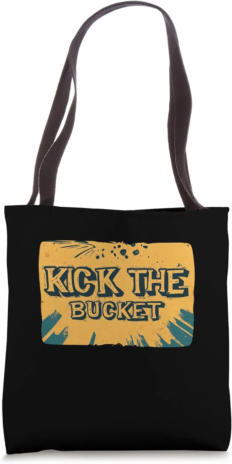 Kick the Bucket Idiom Speech Costume for Boys and Girls Tote Bag
