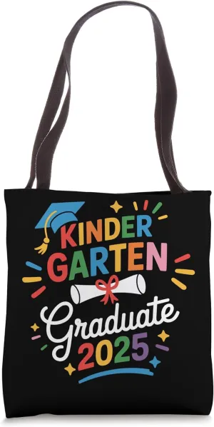 Kindergarten Graduation 2025 For Kids Boys Girls Graduate Tote Bag